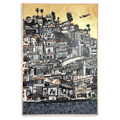 Playa Stacked + Gold Foil (Framed)